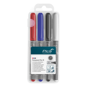 Pica Permanent Pen 1-4mm, sortiert mit Instant-White-Pen...
