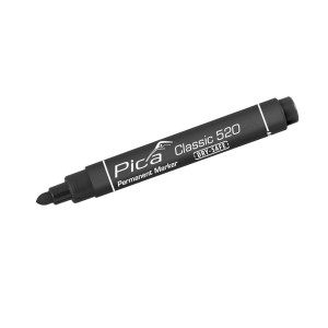 Pica Classic Permanent Marker 1-4mm, Rundspitze, schwarz